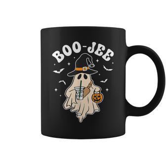 Cute Ghost Halloween Costume Coffee Witch Hat Boujee Boo Jee Coffee Mug | Seseable CA