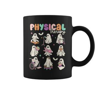 Cute Ghost Physical Therapy Pt Physical Therapist Halloween Coffee Mug - Seseable