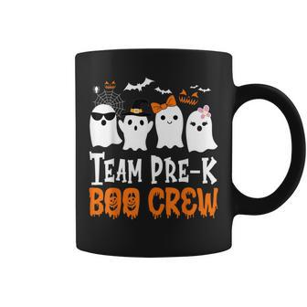 Cute Ghost Team Pre K Boo Crew Halloween Teacher Student Coffee Mug | Mazezy