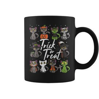 Cute Halloween Cats Trick Or Treat Coffee Mug - Monsterry CA