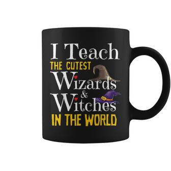 Cute Halloween Teacher Magic Cutest Wizards Witches Gifts For Teacher Funny Gifts Coffee Mug | Mazezy