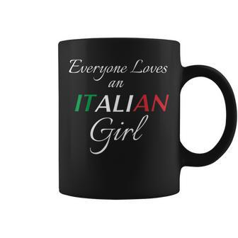 Cute Italian Girl Everyone Loves Coffee Mug | Mazezy