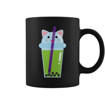 Cute Kawaii Bubble Tea Boba Milk Tea Cat Lover Gift Kit-Tea Gifts For Cat Lover Funny Gifts Coffee Mug | Mazezy