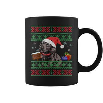 Cute Labrador Retriever Dog Santa Hat Ugly Christmas Sweater Coffee Mug - Monsterry CA