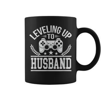Cute Leveling Up To Husband Wedding Coffee Mug | Mazezy