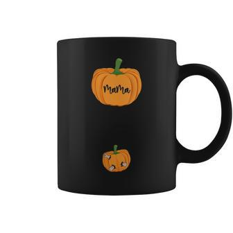 Cute Mama Pumpkin Baby Pumpkin Thanksgiving Pregnancy Outfit Coffee Mug | Mazezy