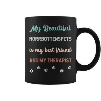 Cute Norrbottenspets Dog Dad Mum Friend And Therapist Coffee Mug | Mazezy