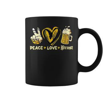 Cute Oktoberfest Costume Peace Love Prost Prost Oktoberfest Gift For Womens Coffee Mug - Monsterry AU