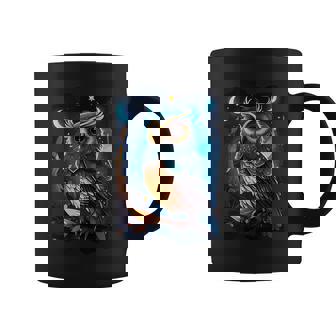 Cute Owl Celestial Elements Illustration Coffee Mug - Seseable