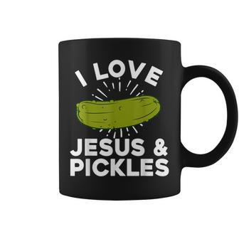 Cute Pickle Design For Men Women Kids Jesus Pickle Lovers Coffee Mug | Mazezy