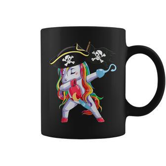 Cute Pirate Unicorn Dabbing Apparel Halloween Costume Coffee Mug - Monsterry