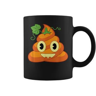Cute Pumpkin Poop Halloween Coffee Mug | Mazezy