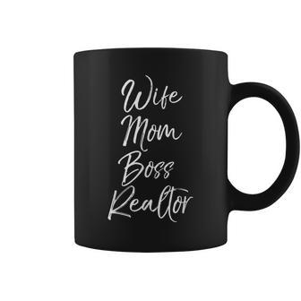 Cute Real Estate For Mother's Day Wife Mom Boss Realtor Coffee Mug | Mazezy
