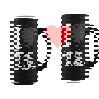 Cute Red Heart I Love TS Coffee Mug | Mazezy