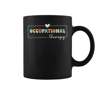 Cute Retro Groovy Occupational Therapy Month Ot Therapist Coffee Mug | Mazezy