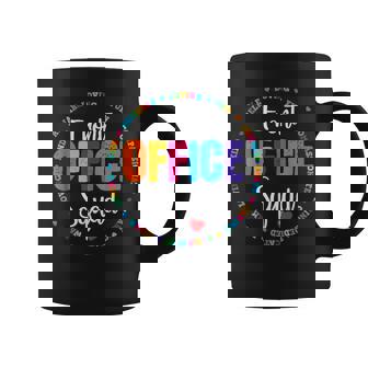 Cute School Secretary Admin Appreciation Front Office Squad Coffee Mug | Mazezy