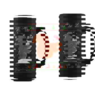 Cute Squirrel Santa's Hat Ugly Christmas Sweater Xmas Coffee Mug - Thegiftio