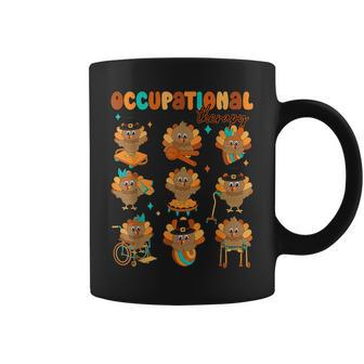 Cute Turkey Occupational Therapy Ot Therapist Thanksgiving Coffee Mug - Monsterry