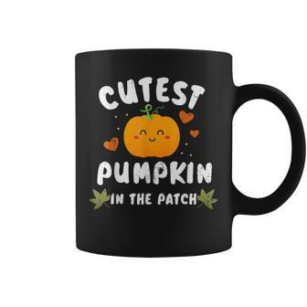 Cutest Pumpkin In The Patch Halloween Fall Costume For Kids Halloween Coffee Mug | Mazezy