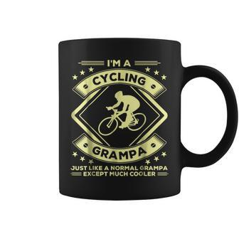 Cycling Grampa Funny Cycler Gifts Grandpa Coffee Mug | Mazezy