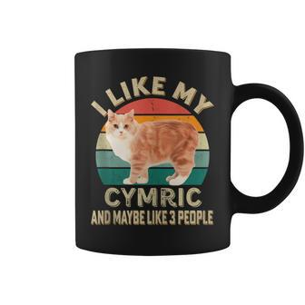 I Like My Cymric Cat Retro Vintage Cats Lovers Coffee Mug | Mazezy