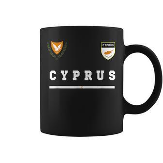 Cyprus SportSoccer Jersey Flag Football Nicosia Coffee Mug | Mazezy