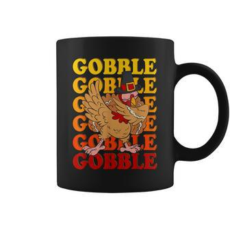 Dab Dance Gobble Turkey Thanksgiving Thankful Boys Coffee Mug | Mazezy