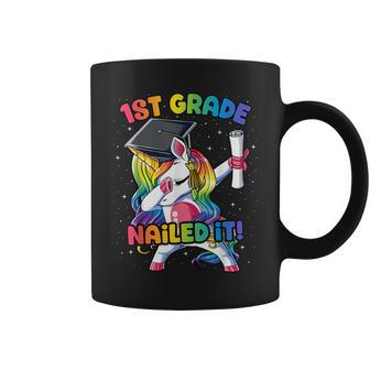 Dabbing 1St Grade Unicorn Graduation Class Of 2021 Nailed It Coffee Mug | Mazezy