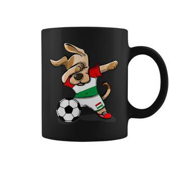 Dabbing Dog Hungary Soccer Fans Jersey Hungarian Football Coffee Mug | Mazezy AU