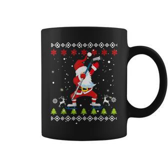 Dabbing Santa Hockey Ugly Christmas Sweater Xmas Coffee Mug | Mazezy