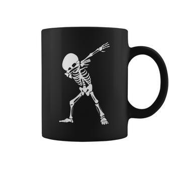 Dabbing Skeleton - Funny Halloween Dab Skull Coffee Mug | Mazezy