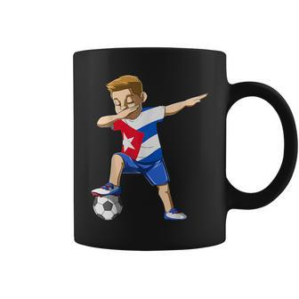 Dabbing Soccer Boy Cuba Jersey Cuban Coffee Mug | Mazezy