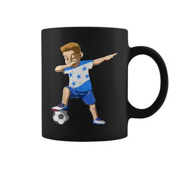 Dabbing Soccer Boy Honduras Jersey Honduran Coffee Mug | Mazezy