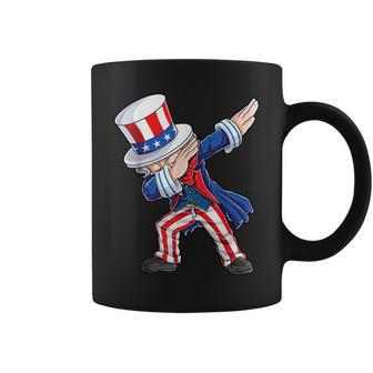 Dabbing Uncle Sam 4Th Of July Boys Girls Men American Flag Coffee Mug | Mazezy