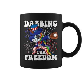 Dabbing Unicorn Baseball Uncle Sam 4Th Of July Usa Patriotic Coffee Mug | Mazezy UK