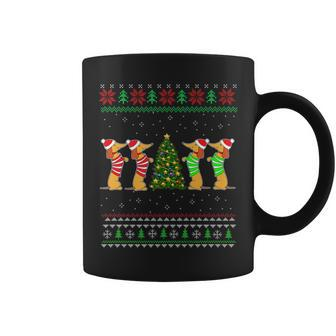Dachshund Dog Christmas Ugly Sweater Dachshund Xmas Coffee Mug - Seseable