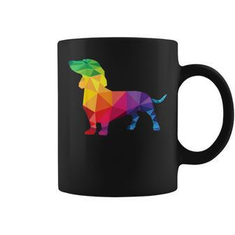 Dachshund Gay Pride Lgbt Rainbow Flag Dog Lovers Lgbtq Coffee Mug | Mazezy