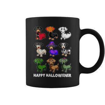 Dachshund Happy Halloweiner Funny Halloween Dogs Lover Gifts Halloween Funny Gifts Coffee Mug | Mazezy