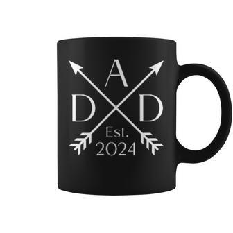 Dad 2024 Parents Matching Soon To Be Dad Proud Dad Est 2024 Coffee Mug - Monsterry
