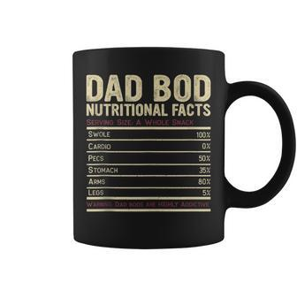 Dad Bod Nutritional Facts Funny Father Coffee Mug | Mazezy