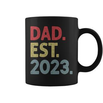 Dad Est 2023 Funny Gifts For Dad Coffee Mug | Mazezy