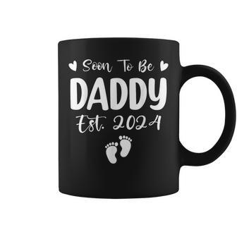Dad Est 2024 Soon To Be Daddy Pregnancy Announcement Coffee Mug - Monsterry DE
