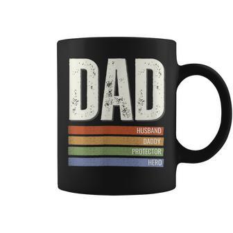 Dad Husband Daddy Protector Hero Gift Coffee Mug | Mazezy