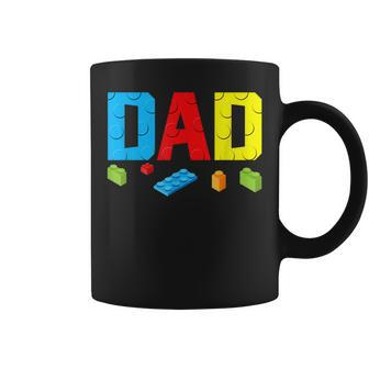 Dad Master Builder Building Bricks Blocks Family Set Parents Coffee Mug - Seseable