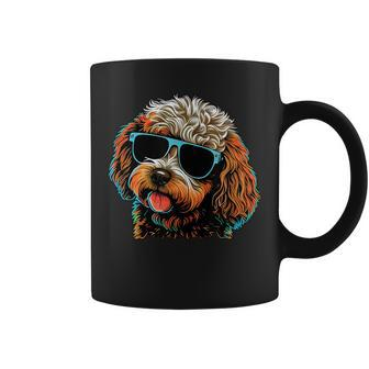 Dad Mom Cool Dog Sunglasses - Cavapoo Coffee Mug - Seseable