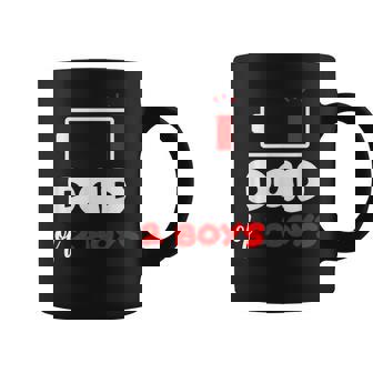 Dad Of 2 Boys Funny 2 Sons Daddy Of Two Boys Fathers Day Coffee Mug | Seseable UK