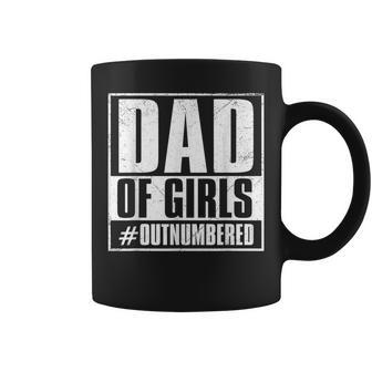 Dad Of Girls Outnumbered Coffee Mug | Mazezy