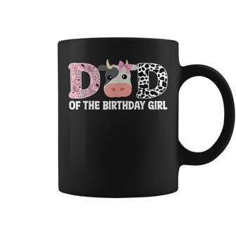 Dad Of The Birthday For Girl Cow Farm 1St Birthday Cow Daddy Coffee Mug | Mazezy AU