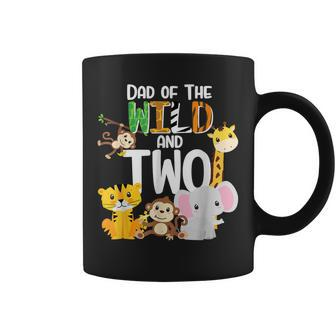 Dad Of The Wild And Two Zoo Theme Birthday Safari Jungle Coffee Mug | Mazezy