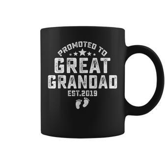 Dad Promoted To Great Grandad 2019 Gift For Fathers Day Gift For Men Coffee Mug | Mazezy